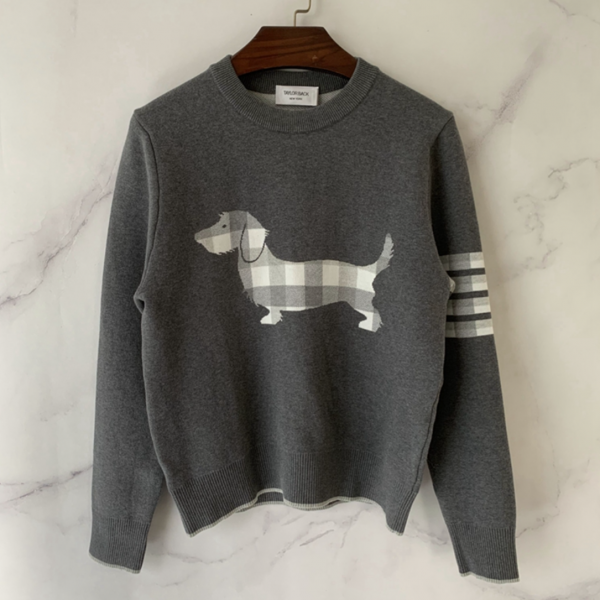 톰브라운 라운드넥 풀오버 맨투맨