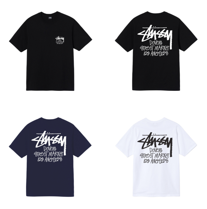 스투시 스탁 도버 스트리트 마켓 런던 티셔츠 블랙