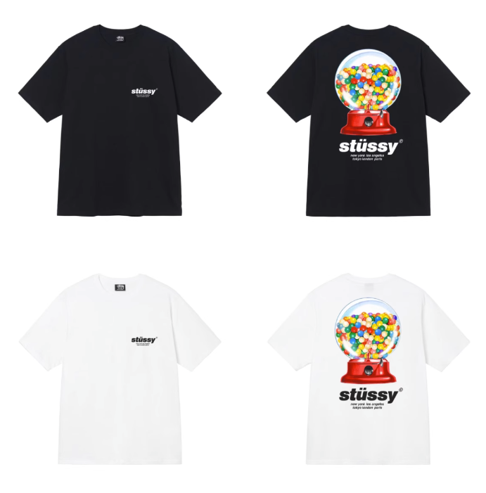 스투시 검볼 티셔츠 화이트