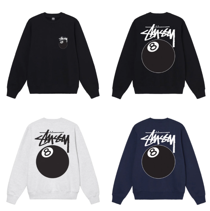 스투시 8볼 맨투맨