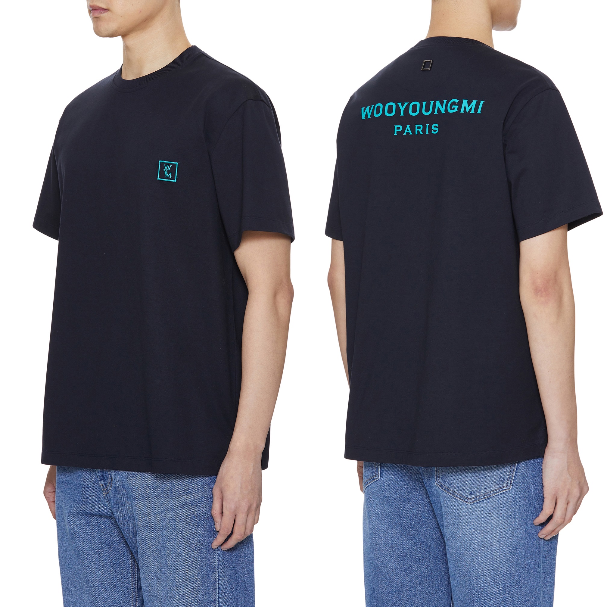 우영미 백로고 반팔티