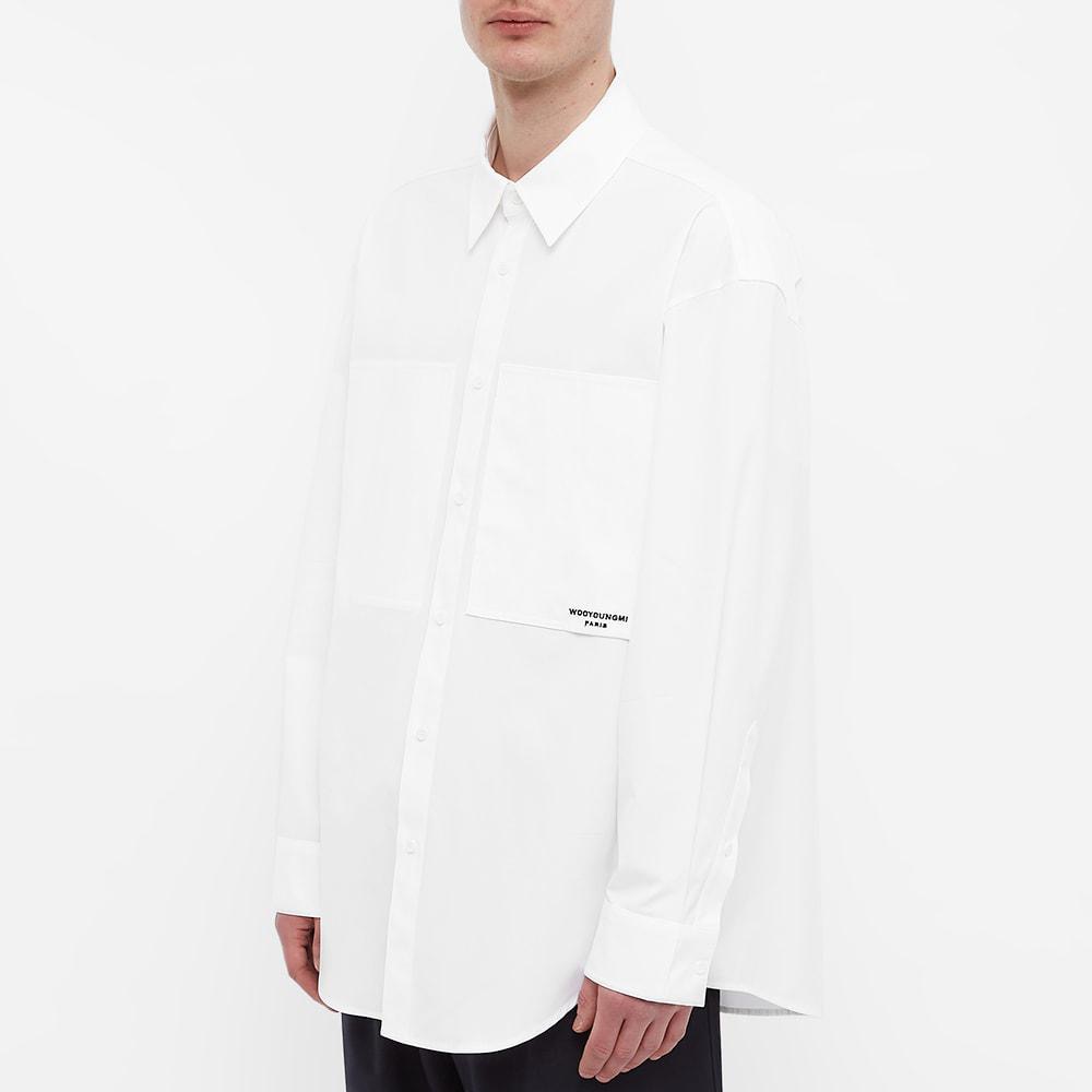 우영미 백로고 코튼셔츠(블랙,화이트)