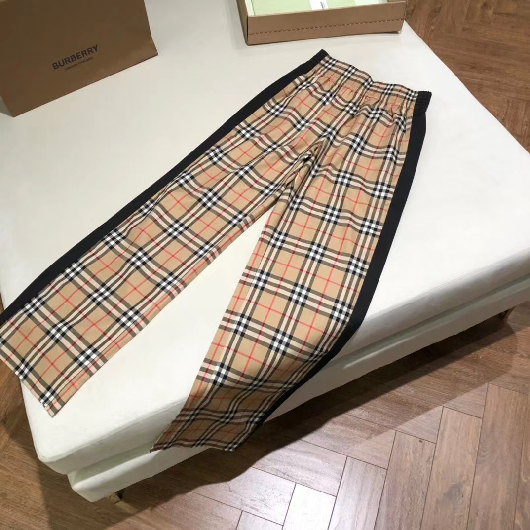 버버리 체크 팬츠