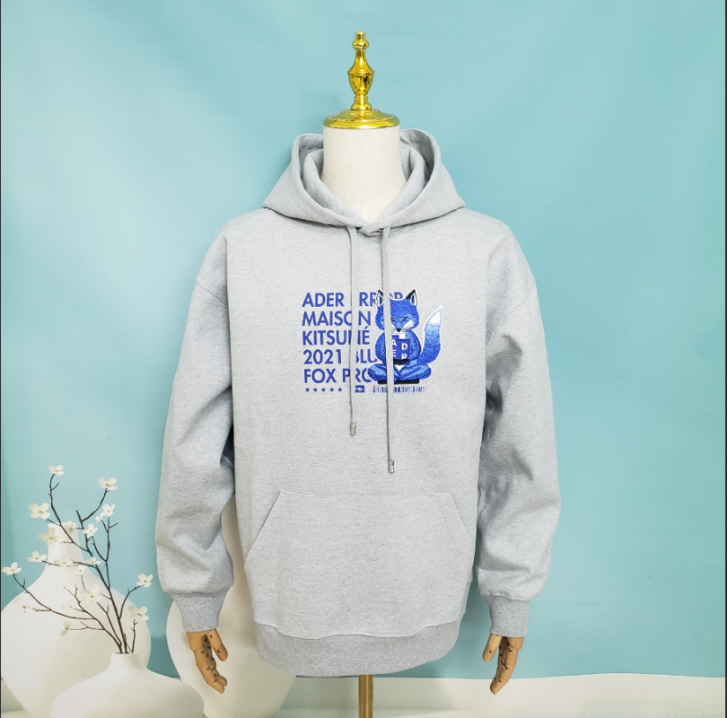 메종 키츠네 x 아더에러 메디테이션 폭스 후드 그레이