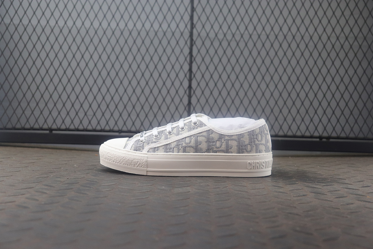 (W) 디올 워크앤디올 스니커즈 오블리크 자수 캔버스