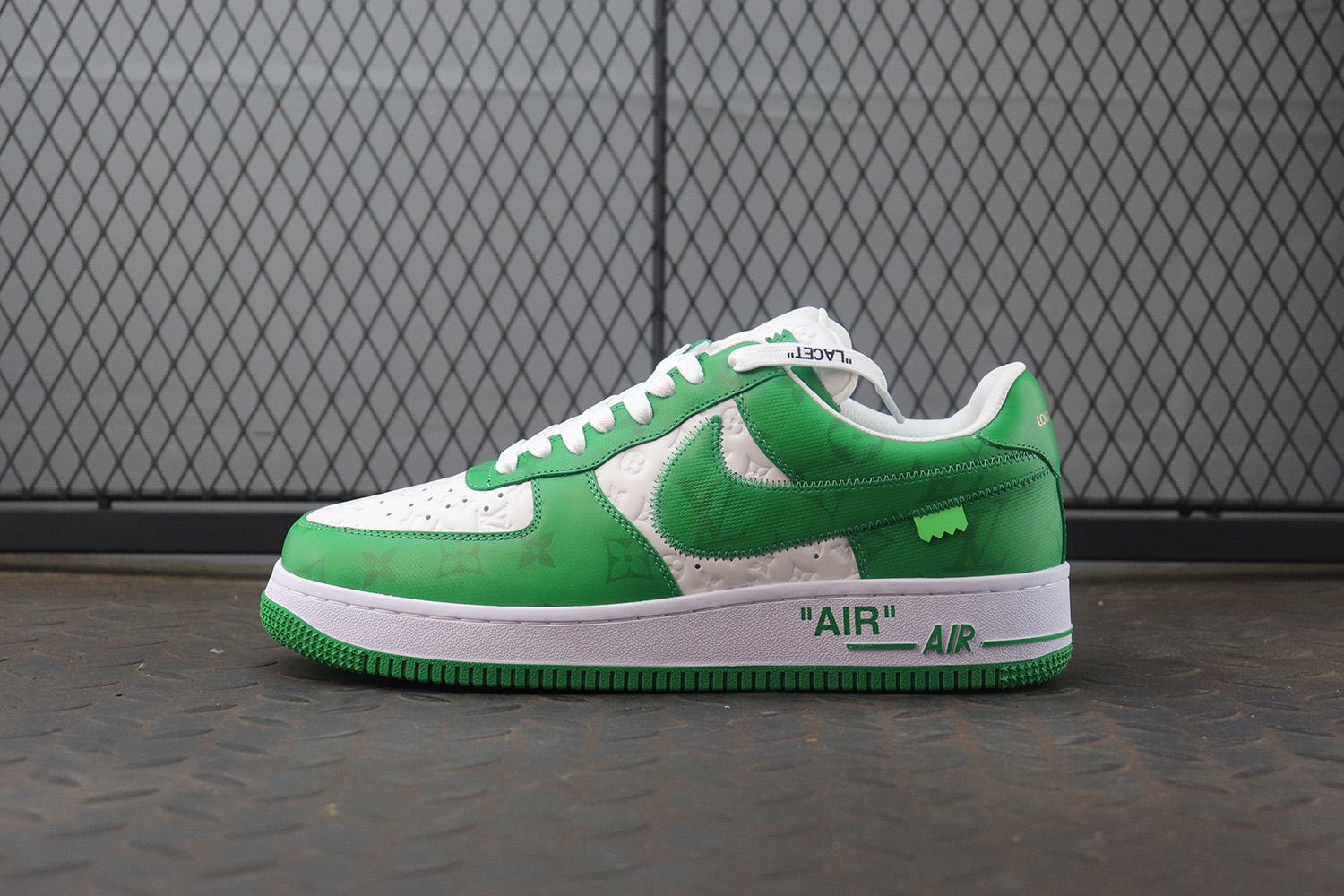 [GD공장]루이비통 x 나이키 에어포스 1 로우 바이 버질 아블로 화이트 짐 그린