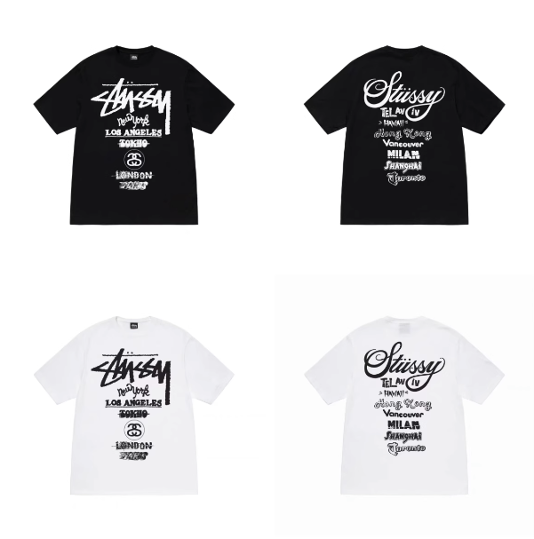 스투시 투어 티셔츠