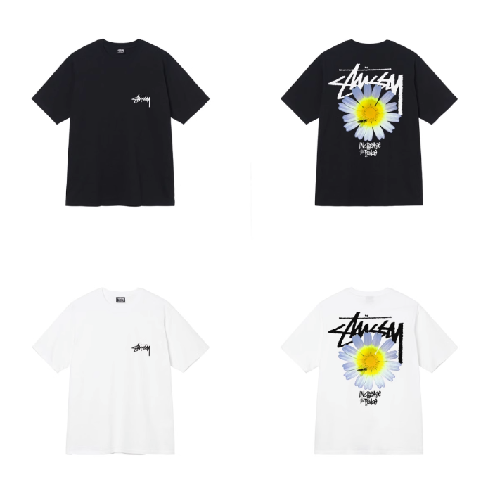 스투시 ITP 플라워 티셔츠