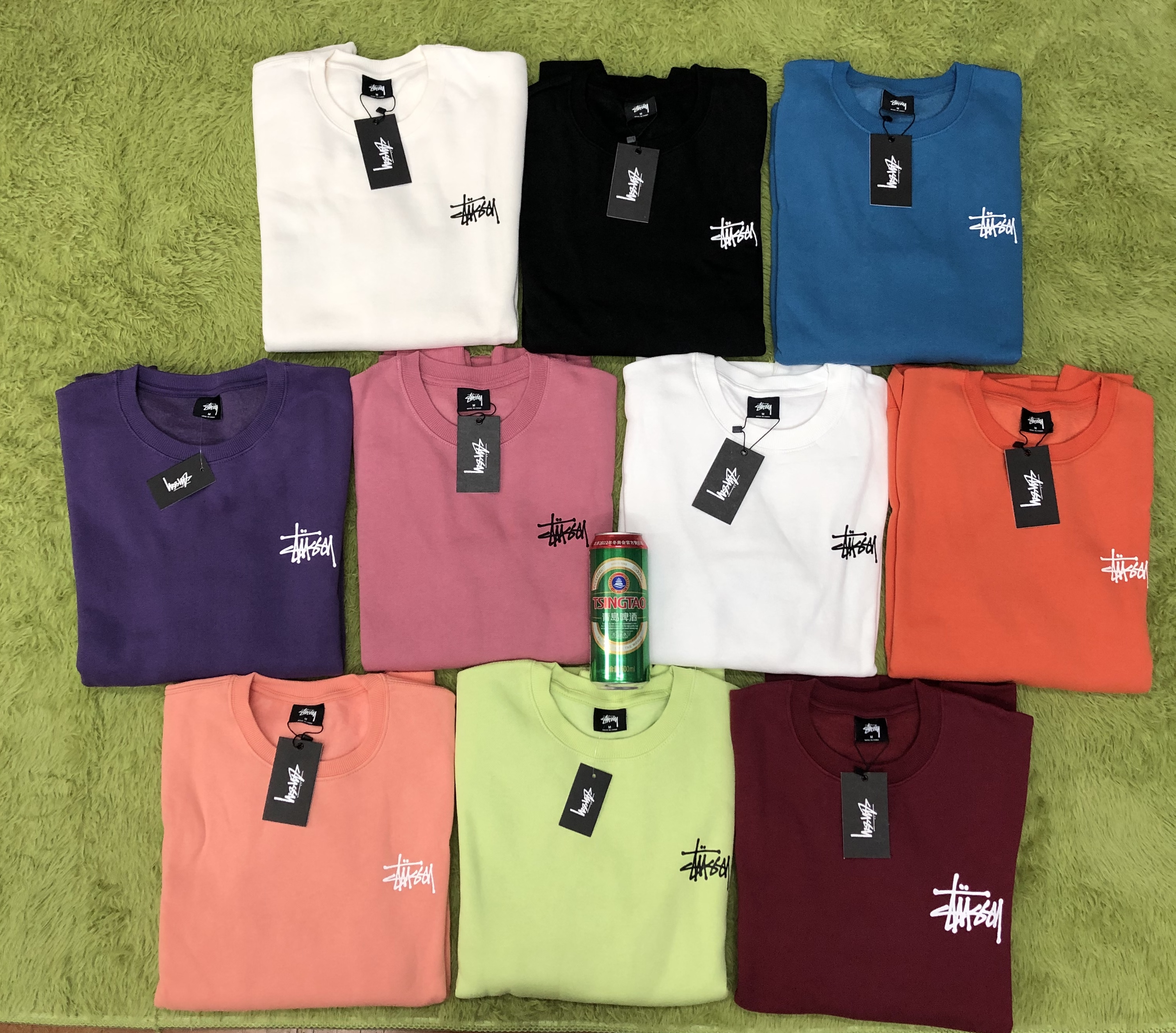 스투시 베이직 스투시 맨투맨 크루넥