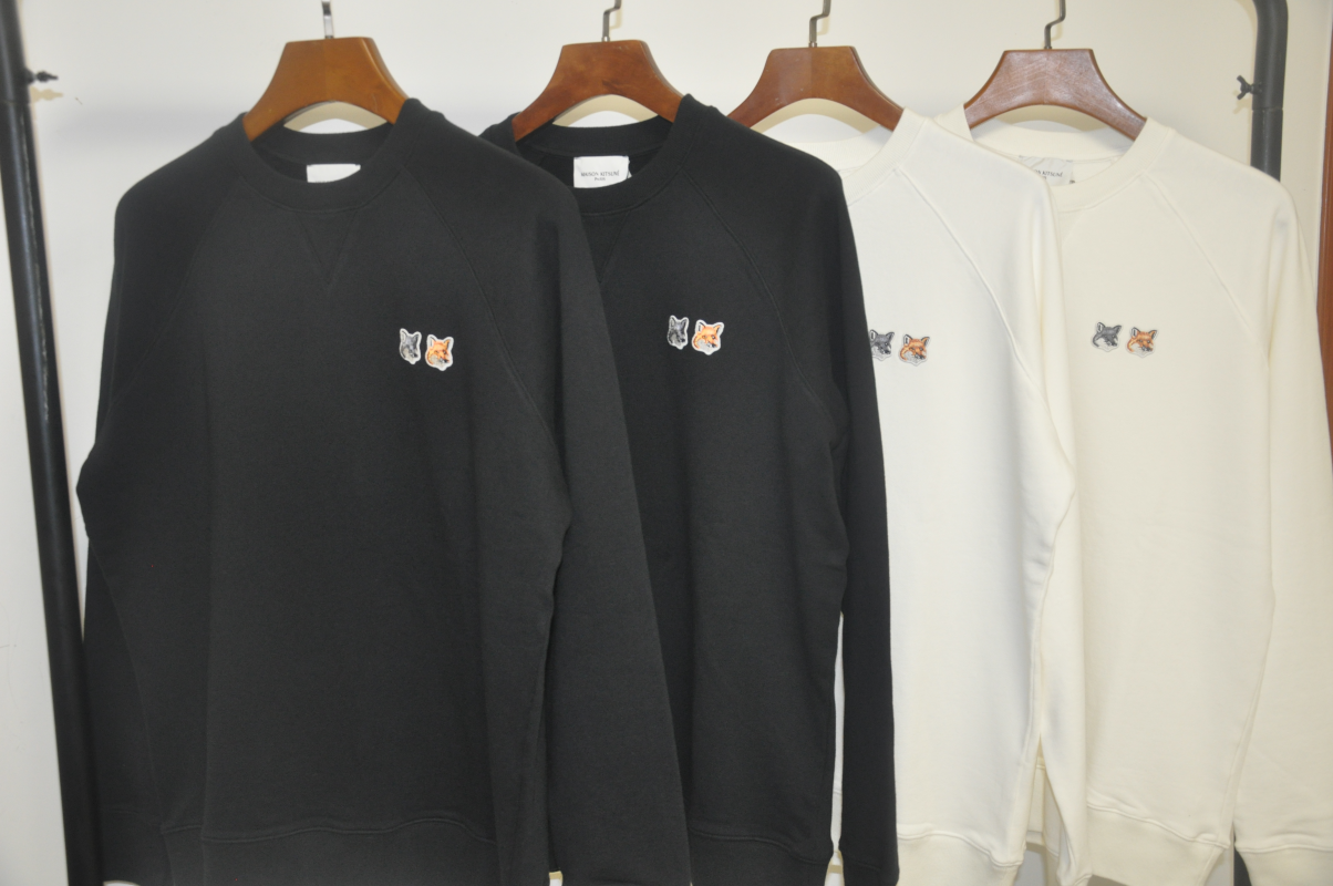 메종 키츠네 더블 폭스 헤드 맨투맨